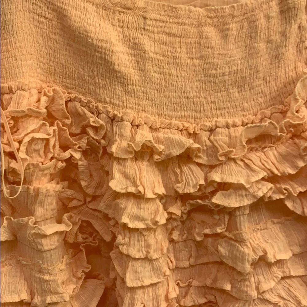 Strapless Pink J. Crew Tiered Ruffle Dress - Picture 6 of 7